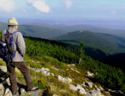 Wanderwoche Riesengebirge im September 2012 - Ein Blick über das Riesengebirge 