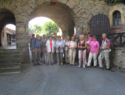 August 2007 - Wanderung von Ludwigstadt zur Burg Lauenstein - Am Tor zur Burg Lauenstein  