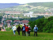 Herbstwanderung Oktober 2009 - Blick auf die ICE-Trasse bei Veitshöchheim 