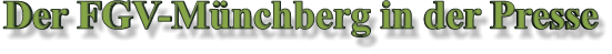 Der FGV-Münchberg in der Presse